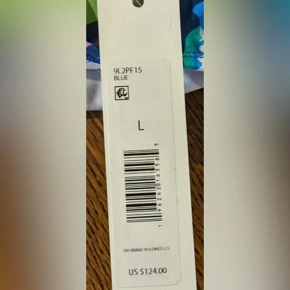 Tahari 1 Piece Swimsuit Juniors L NWT Off Shoulder Purple Blue - Picture 9 of 9